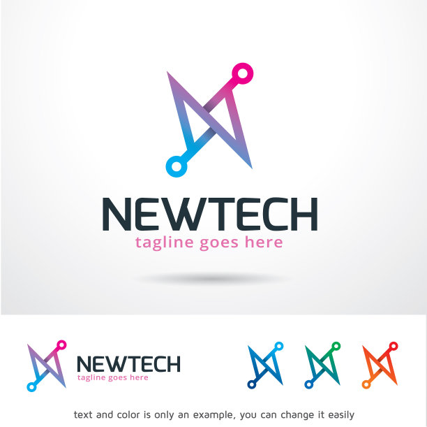 字母n logo模板图片下载