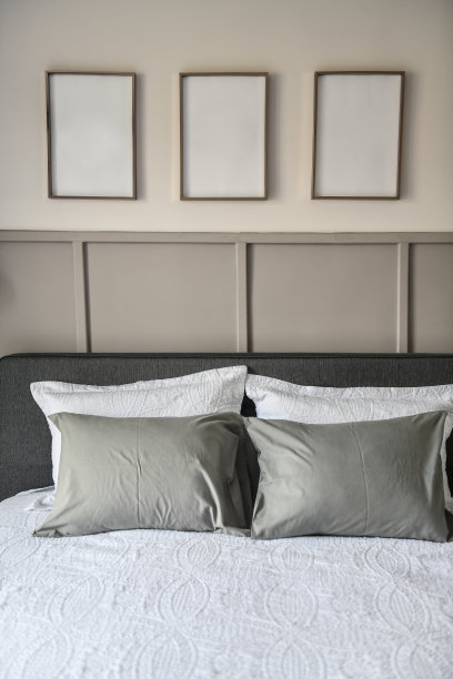 简单而光滑的卧室室内设计图片下载