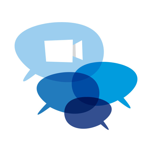 在线消息和视频会议设计图片下载