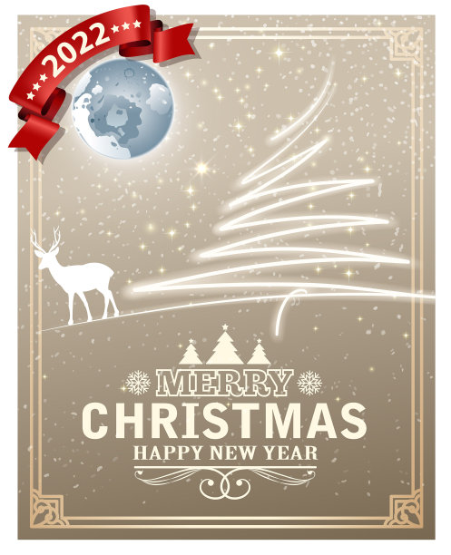 新年的明信片图片下载