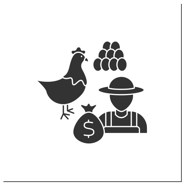 家禽养殖象形图标图片下载