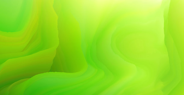 简单的3D抽象绿色和黄色背景图片下载