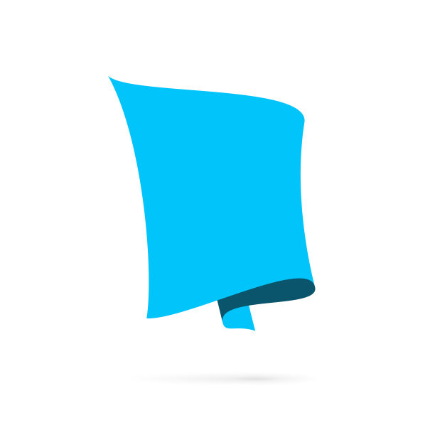 蓝色横幅-设计元素在白色的背景图片下载