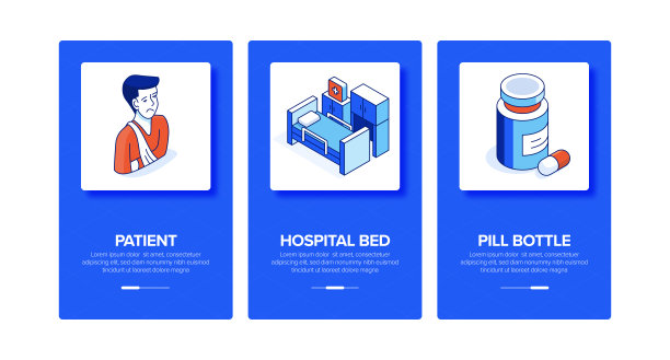 医学等距入职概念和三维设计图片下载