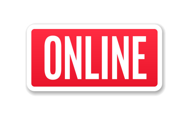 在线-横幅，标签，纸，按钮模板矢量股票插图图片下载