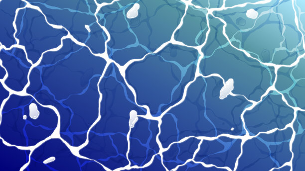 纹理充满活力的水面插图-涟漪的水。图片下载