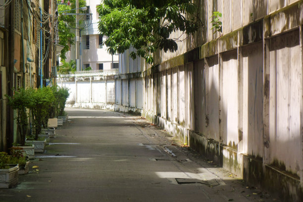 曼谷空无一人的小巷图片下载