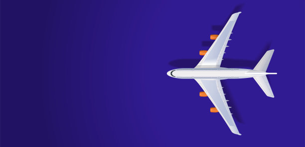 双层飞机横幅图片下载