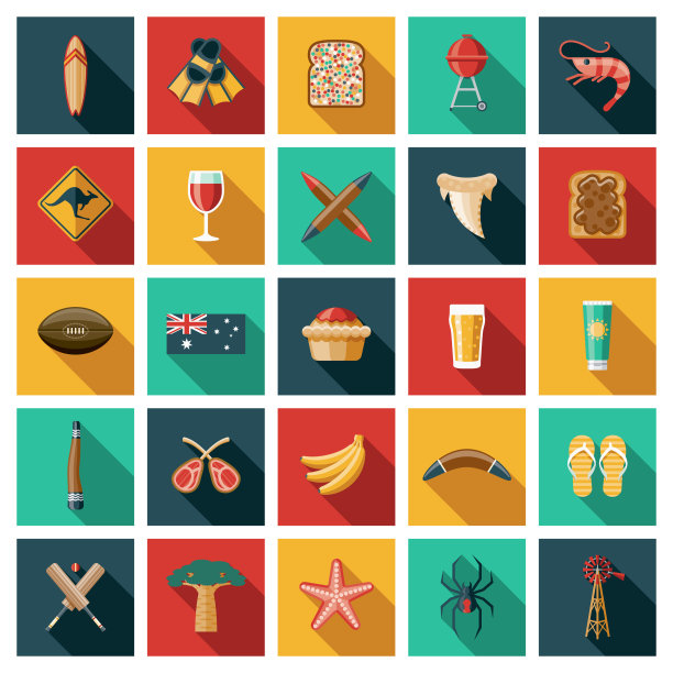 澳大利亚图标设置图片下载