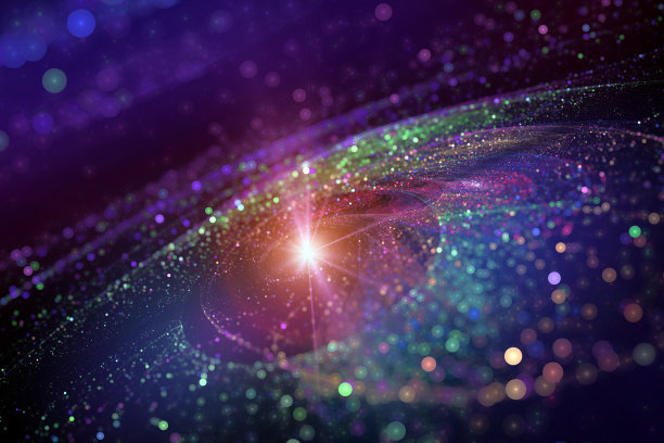 分子宇宙，抽象的科学背景图片下载