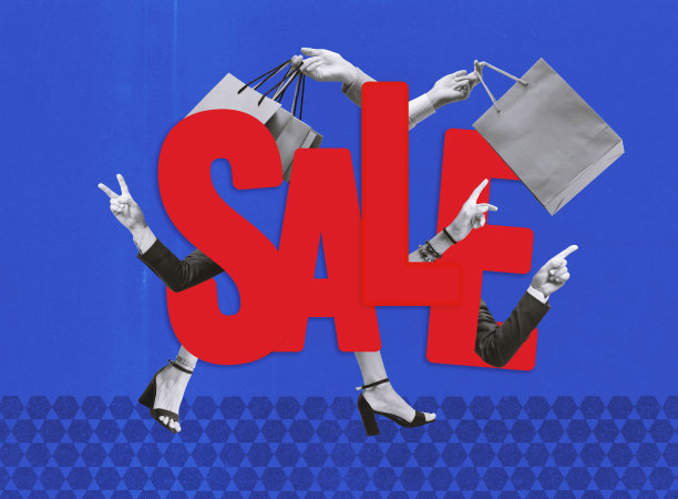 有趣的销售复古风格的广告图片下载