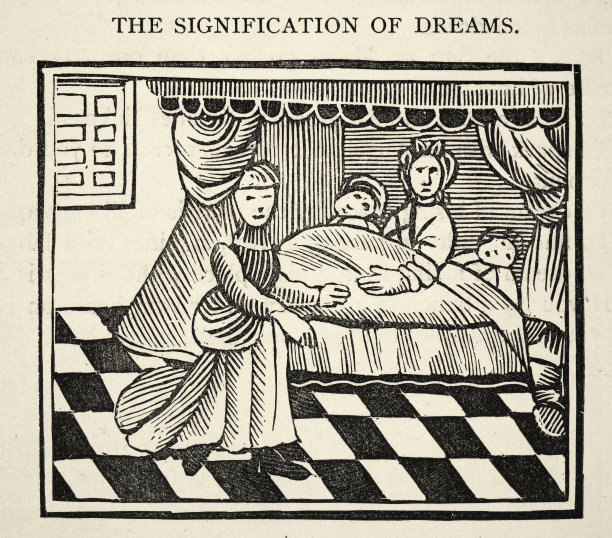 梦的意义，人在床上做梦，18世纪图片下载