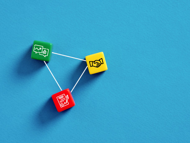 为了增长和盈利签订商业合同。成功的商业交易和伙伴关系。图片下载