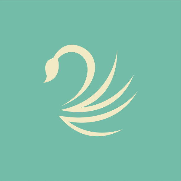 天鹅标志设计模板。天鹅标志概念图片下载