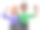 年轻快乐强壮的运动健身夫妇展示肱二头肌在手。白色背景的3D渲染。图片下载