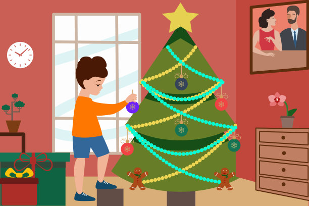 装饰圣诞树图片下载