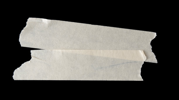 不干胶纸，在黑色背景上用胶带隔离图片下载