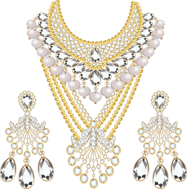 套项链和耳环婚礼女性图片下载