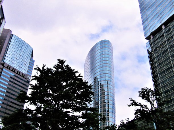 日本。东京。品川的摩天大楼。图片下载