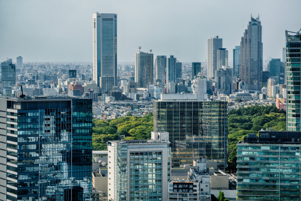 日本东京涩谷的摩天大楼图片下载