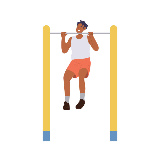 年轻人的角色拉起使用街头酒吧设备享受日常运动健身程序图片下载
