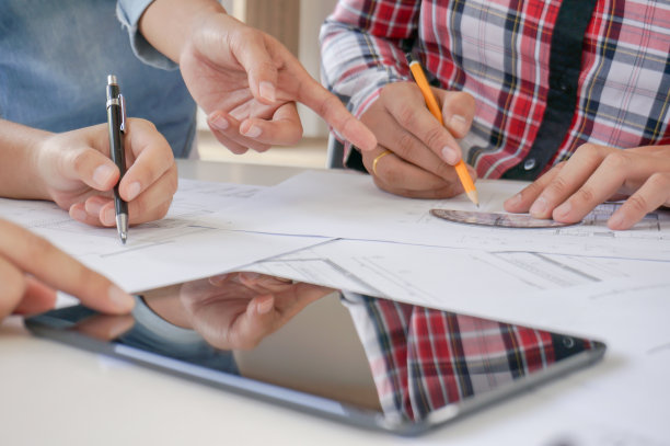 建筑图纸建筑工程业务建筑建筑施工同事室内设计师公司。蓝图规划设计与圆规团队合作。图片下载