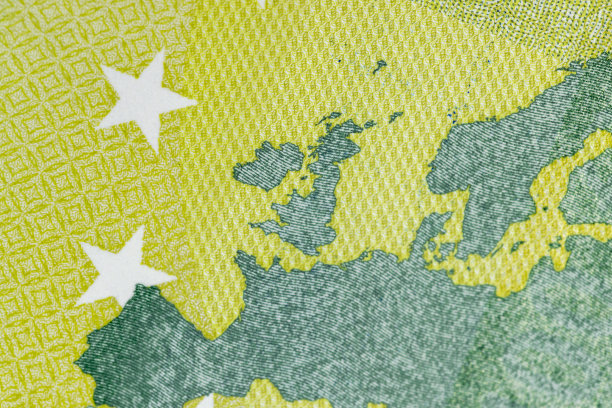 欧盟100欧元纸币特写图片下载