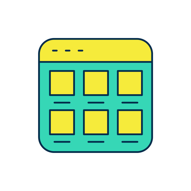 网上购物的屏幕图标孤立的白色背景。概念电子商务，电子商务，网上商务营销。向量图片下载