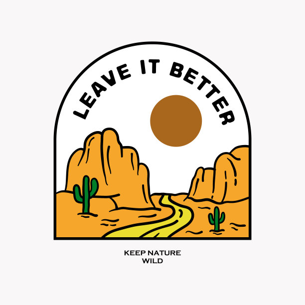 山地插画，户外探险。矢量图形用于t恤和其他用途。图片下载