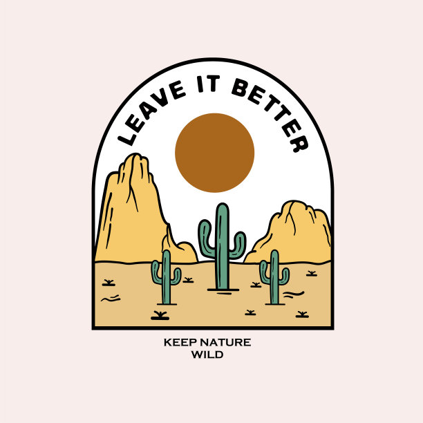 山地插画，户外探险。矢量图形用于t恤和其他用途。图片下载