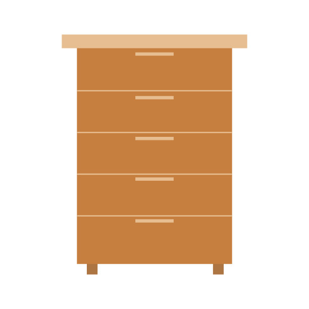 客厅里摆放着储藏家具。图片下载