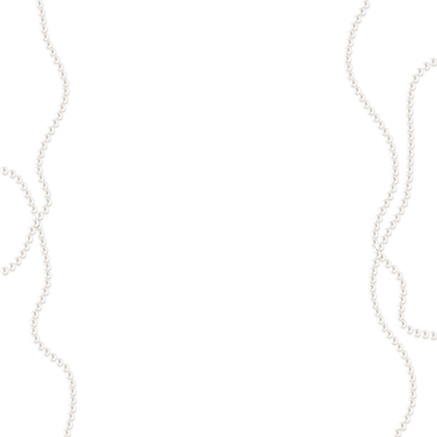 美丽的矢量图像链珍珠，项链在白色的背景。漂亮的珍珠项链。珠宝。珠子装饰。矢量插图。白色背景。边境。图片下载