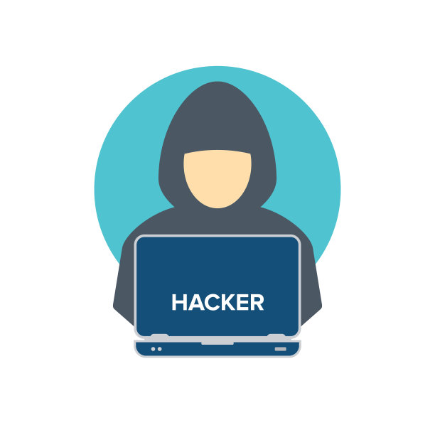 黑客，用笔记本电脑窃取用户个人数据的网络罪犯。黑客攻击和网络安全。网络攻击。网络钓鱼概念。矢量图图片下载
