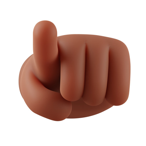 3d非裔美国人的手，手指指向你，做手势，就像被通缉的人孤立在白色背景上。招聘，雇佣，指指点点。3D渲染插图图片下载