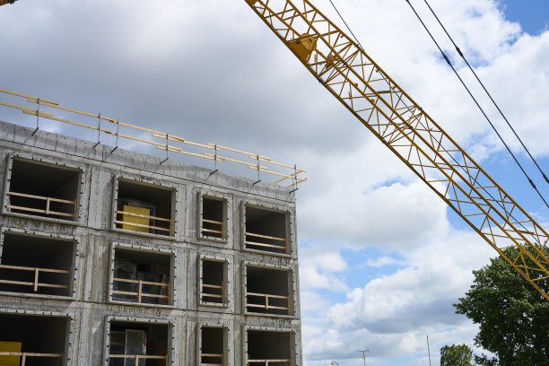 施工现场混凝土墙面粗糙图片下载