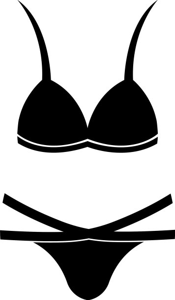 比基尼标志模板泳装标志设计图片下载