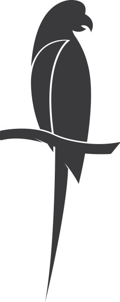 鹦鹉标志设计模板图片下载