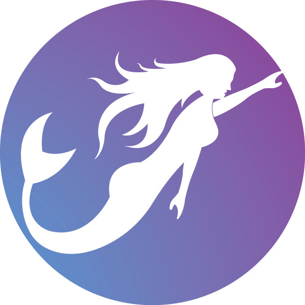 美人鱼标志图标设计图片下载