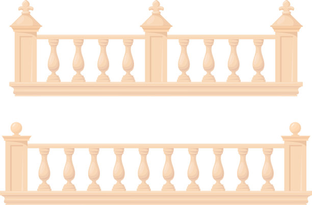 罗马宫殿的大理石栏杆图片下载