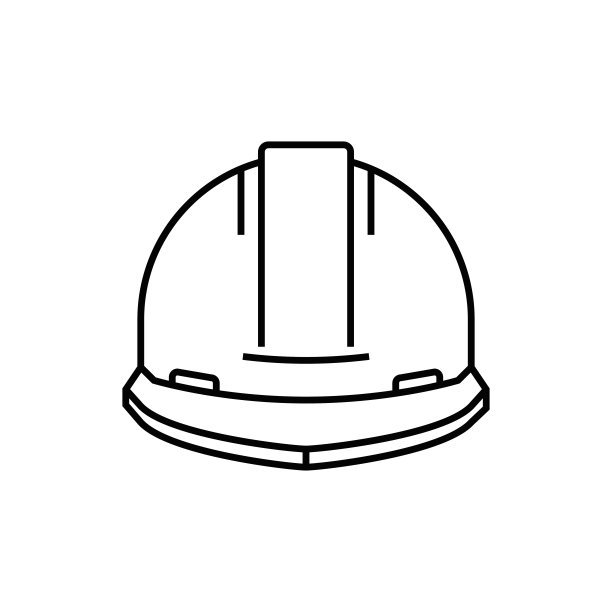 工作安全帽线图标图片下载