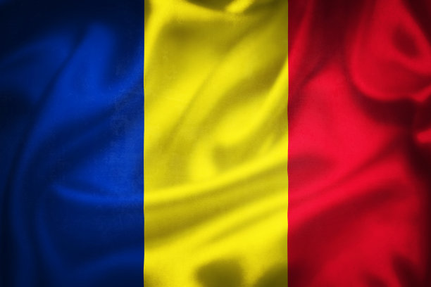 罗马尼亚国旗的Grunge 3D插图图片下载