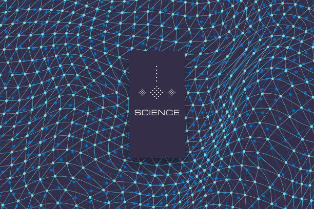 抽象的科学或技术背景。平面设计。图片下载