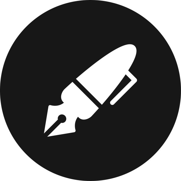 笔图标简单的网站和移动应用程序的标志图片下载