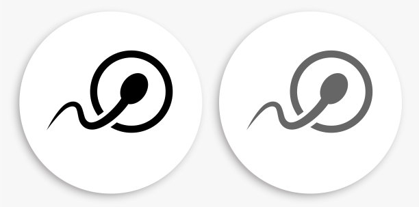 施肥黑白圆形图标图片下载