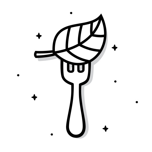 叉叶涂鸦图片下载