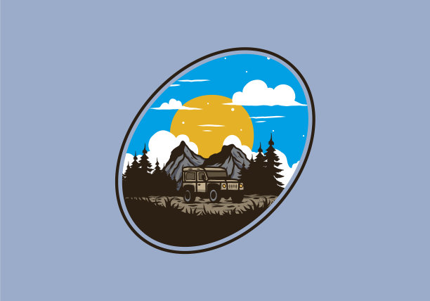 车顶车标绘制图片下载