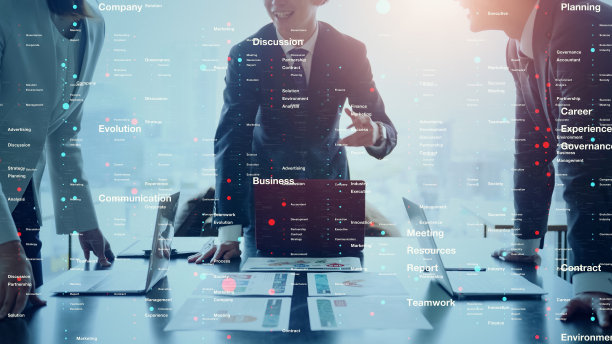 管理战略概念。业务流程。图片下载