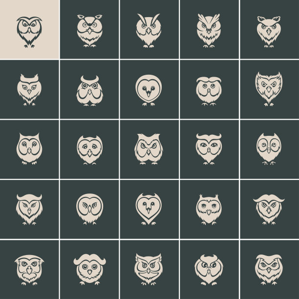 猫头鹰的图标图片下载