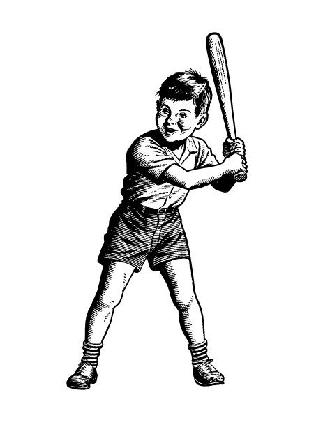 男孩打棒球图片下载