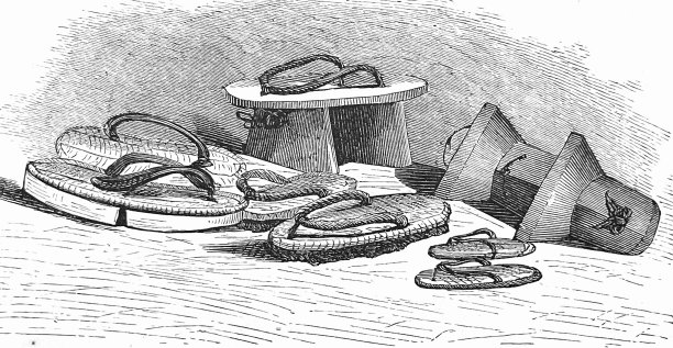 日本鞋和草鞋图片下载